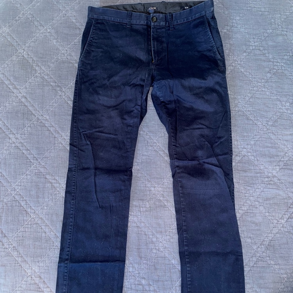 JCrew Men’s Navy Chinos Size 31x32 Slim Fit